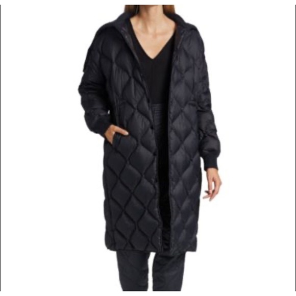 Rag and Bone Black Rudy Long Nylon Puffer Medium M - Picture 1 of 10